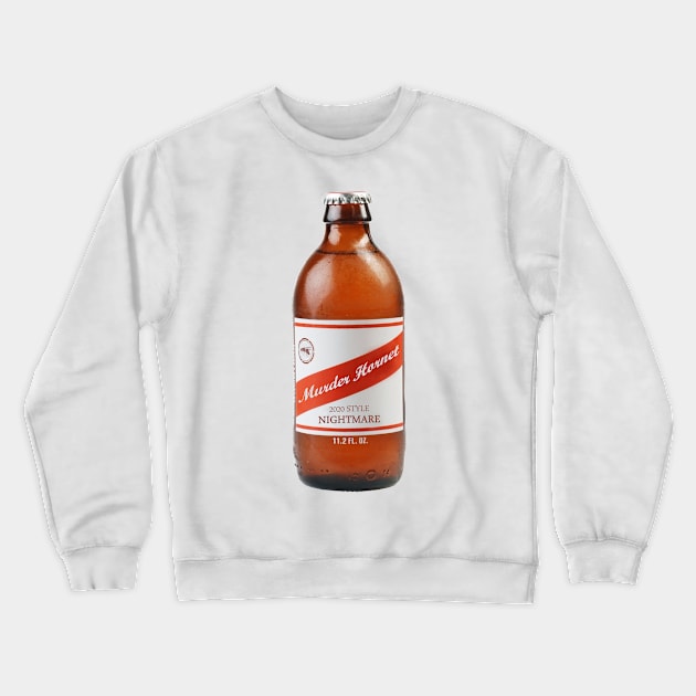 Murder Hornet Red Stripe Crewneck Sweatshirt by karutees